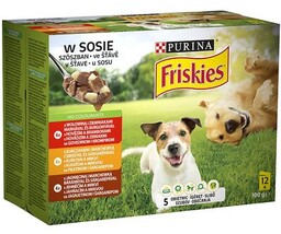 PURINA Friskies Karma dla psów w sosie 12x100g