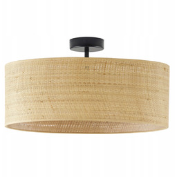 Lampa plafon sufitowa wisząca boho żyrandol abażur rattan