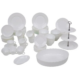 LUMINARC Serwis obiadowo-kawowy szklany Trianon 12 osób (88