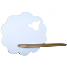 Lumes Biały kinkiet dziecięcy w kształcie owieczki Z4-W44