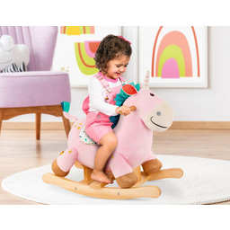 Pluszowy koń na biegunach jednorożec gwiazda Rodeo Rocker