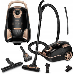 Odkurzacz Tradycyjny Workowy Cichy 65DB Mocny Filtr Hepa