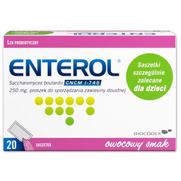 ENTEROL 250mg Lek probiotyczny, 20 saszetek