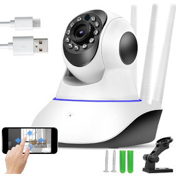 Kamera ip wifi niania elektroniczna obrotowa audio wewnętrzny