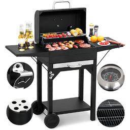 Duży Grill Ogrodowy Landgraf Półki Popielnik