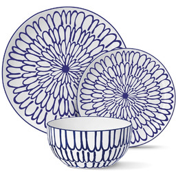 Serwis Obiadowy Porcelanowy Mg Home 12EL. Zestaw Talerzy