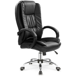 Edinos Czarny ergonomiczny biurowy fotel obrotowy A5-R11