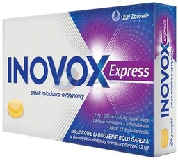 Inovox Express o smaku miodowo-cytrynowym x36 pastylek