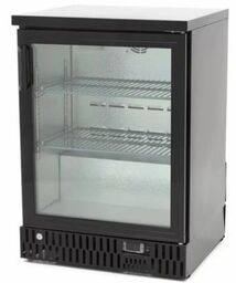 Szafa chłodnicza podblatowa 142L barowa czarna LED, 600x515x850