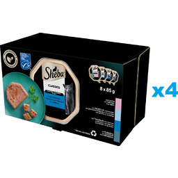 SHEBA Classics Rybne Smaki tacki 32x85 g