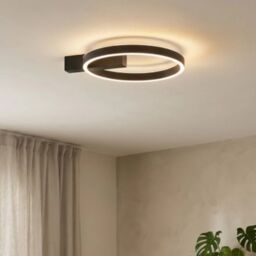 Azzardo Plafon ARTE owalny czarny AZ7011 1xLED 3000-6000K