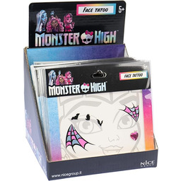 Nice Group Monster High Face Tattoo, 1 opakowanie