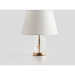 lampa stołowa ze szklaną podstawą glasso small