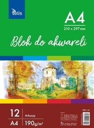 Tetis BLOK DO AKWARELI A4 12 KARTEK KB011-A4