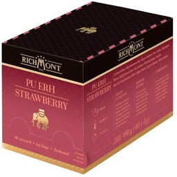 Herbata czerwona Richmont Pu-Erh Strawberry 40x4g
