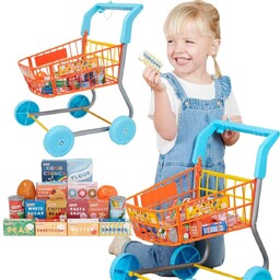 Wózek Zakupowy Supermarket Koszyk dla Dzieci Akcesoria 50cm