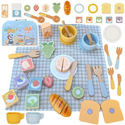 Tooky Toy Zestaw Piknikowy Owoce Do Krojenia Zestaw