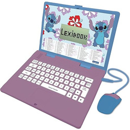 Lexibook - Disney Stitch - angielski/francuski dwujęzyczny laptop