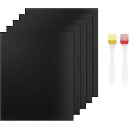 Mata do grilla gazowego, 5 sztuk, nieprzywierająca mata