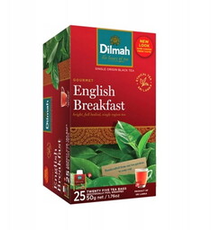 HERBATA CZARNA KOPERTOWANA DILMAH ENGLISH BREAKFAST 25szt.