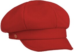 Women s Newsboy Cap by Mayser, czerwony, cm