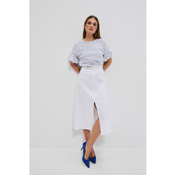 Spódnica z dodatkiem lnu-L