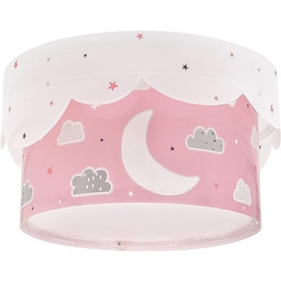 Dziecięca lampa sufitowa Dalber Moon and Pink Stars