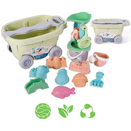 WOOPIE GREEN Zestaw do Piasku z Wózkiem 13