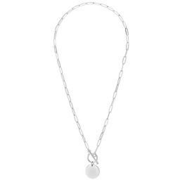 Naszyjnik Łańcuch z medalionem do personalizacji stal szlachetna