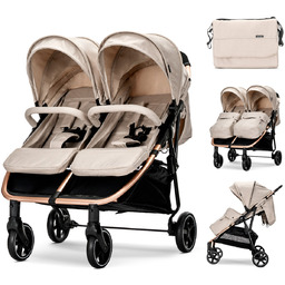 PODWÓJNY WÓZEK SPACEROWY SPACERÓWKA DLA BLIŹNIAKÓW DO 22KG