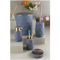 Zestaw Łazienkowy Lux 5 Elementów Komplet Grafit (11851)