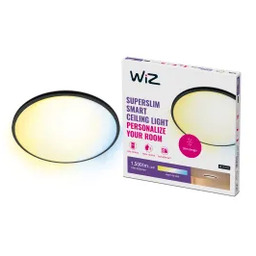 WiZ Superslim 16W Czarny Lampa sufitowa