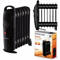 Grzejnik elektryczny olejowy Sencor SOH2107BK 700W 7-żeber termostat