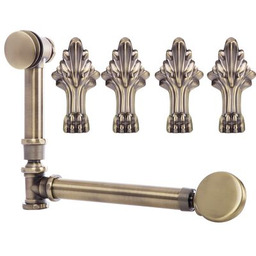 Akcesoria do wanny Antica nogi i drenaż mosiądz