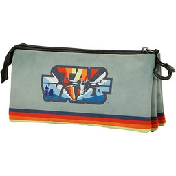 Star Wars Vintage -Piórnik Potrójny FAN, Szary, 23