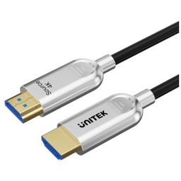 Unitek C11092ASL01-10M 10m Srebrny Kabel optyczny HDMI