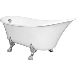 Wanna akrylowa wolnostojąca retro 162 cm biała