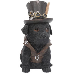 Nemesis Now Cogsmiths figurka psa, 26 cm, czarna