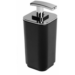 GEDY 638214 Seventy Dozownik mydła stojący, czarny
