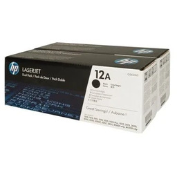 Tonery Oryginalne HP 12A (Q2612AD) (Czarne) (dwupak)