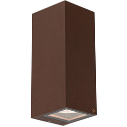 Industrialna lampa ścienna rdzawo-brązowa 2-światłowa AR70 IP54 -