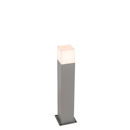 QAZQA Nowoczesna lampa podłogowa zewnętrzna szara 50 cm