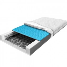 Materac 160x200 sprężynowy bonell 7 strefowy z pianką