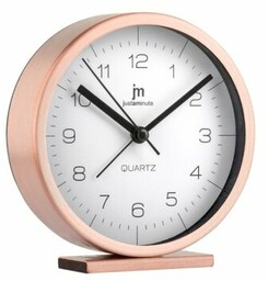 Lowell JA7080R Designerski zegar stołowy śr. 12 cm