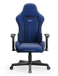 Diablo Chairs X-Starter Gamingowy do 136kg Tkanina Granatowy