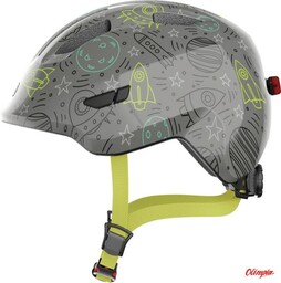 ABUS Kask rowerowy dziecięcy Smiley 3.0 LED grey