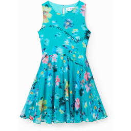 Sukienka bez rękawów z efektem rozmycia