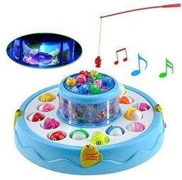 Gra Wędkowanie, Rybki, Łowienie Rybek, 2 Jeziorka, Podświetlenie,