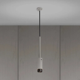 Lampa wisząca punktowa Exhaust Linear Stalowa Szara