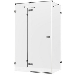 Avexa New Trendy Gunmetal Brushed kabina prysznicowa przyścienna